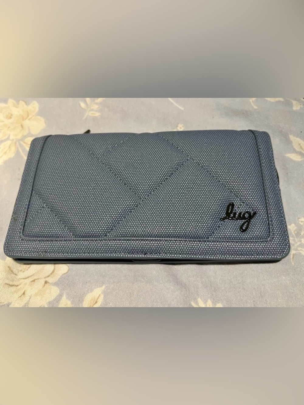 lug Surrey Matte Luxe VL RFID Wallet in Blue Moon